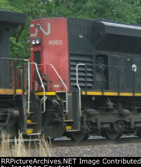 CN 8003, rear view